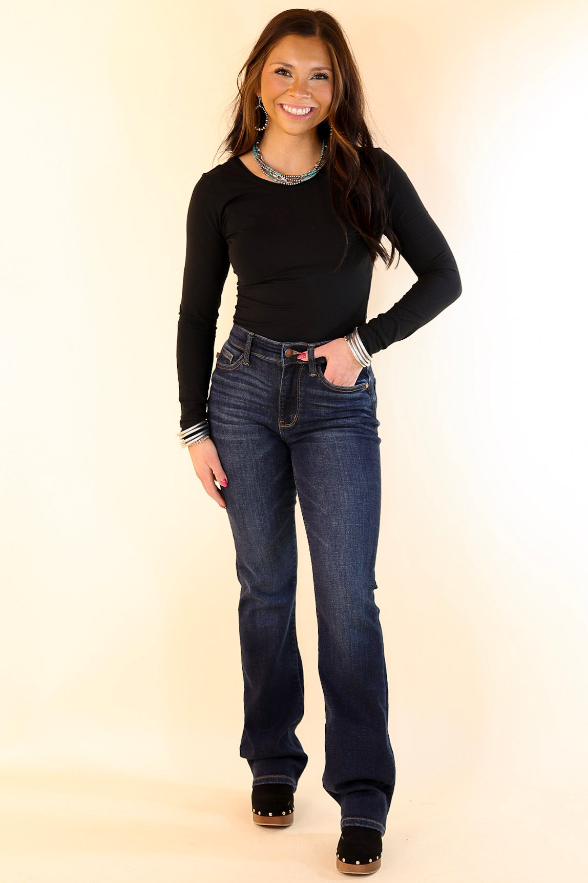 Judy Blue | Premium Bootcut Jeans - Ultimate Dark Wash Staple