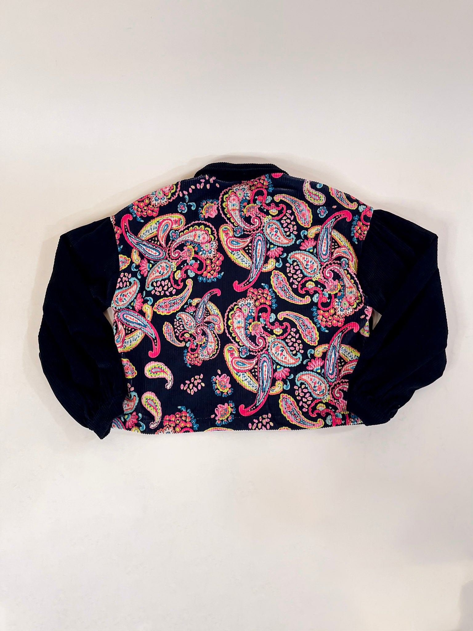 Premium Manhattan Breeze Corduroy Shacket - Multicolor Paisley Print