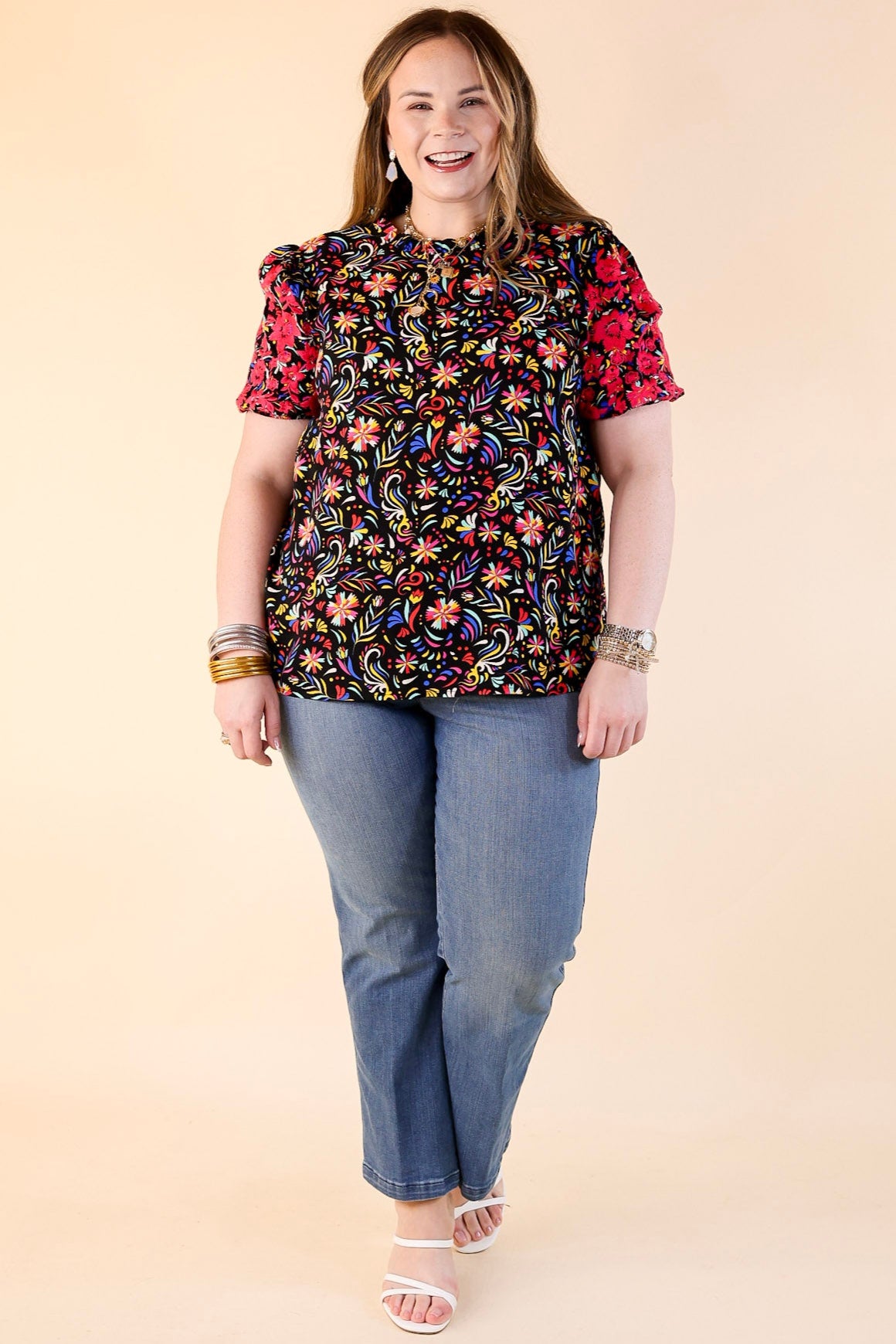 Premium Vivid Vibes Multicolor Patterned Top - Bold & Feminine Style