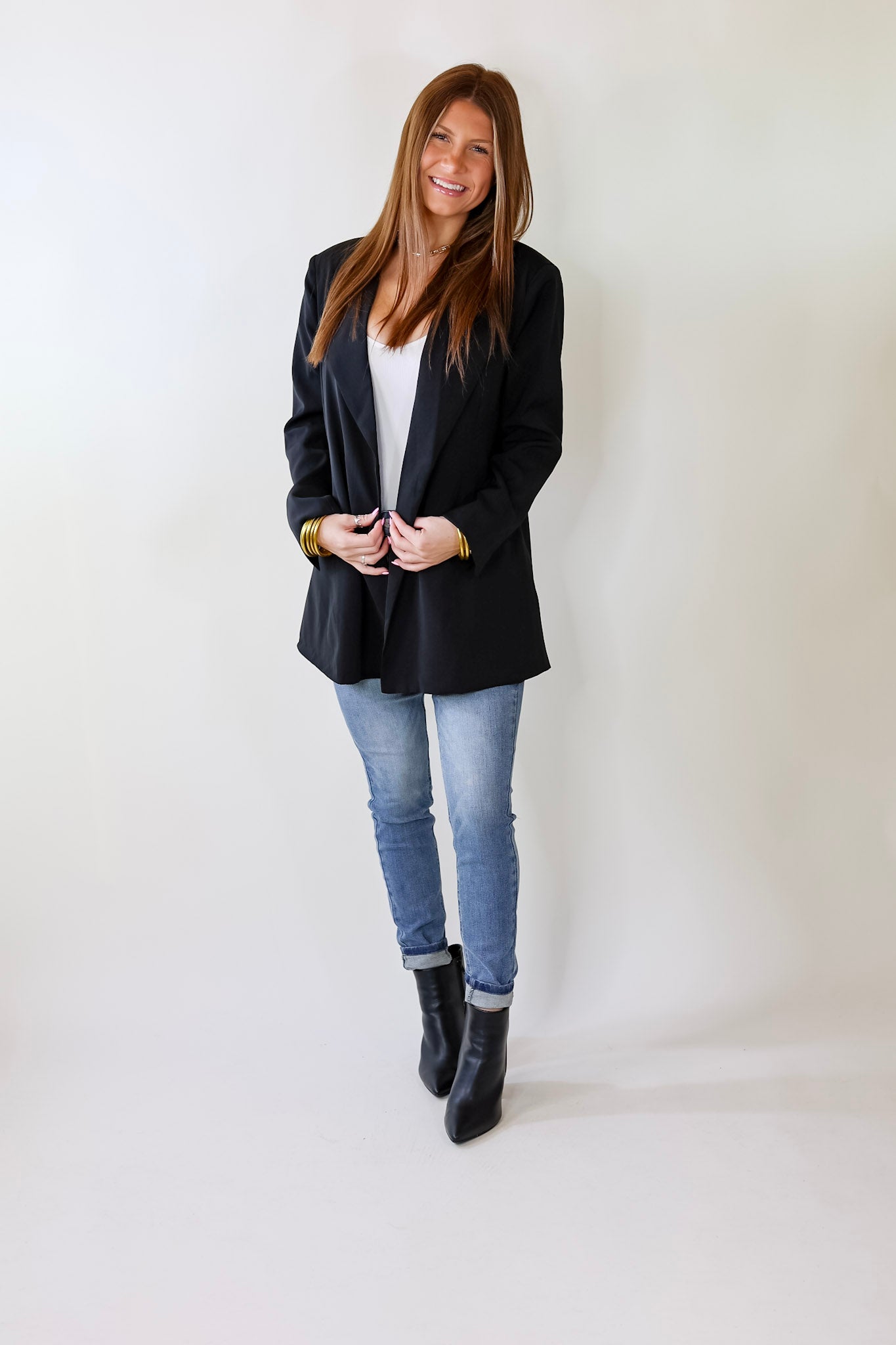 Premium Long Sleeve Blazer - The Ultimate Black Statement Piece