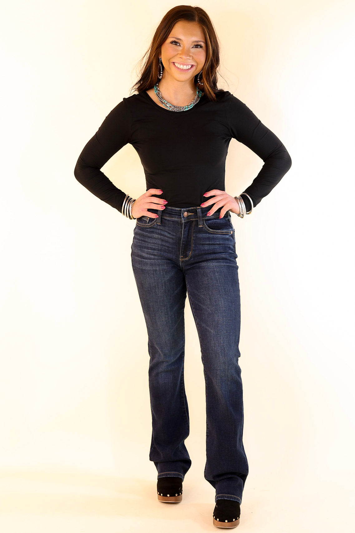 Judy Blue | Premium Bootcut Jeans - Ultimate Dark Wash Staple