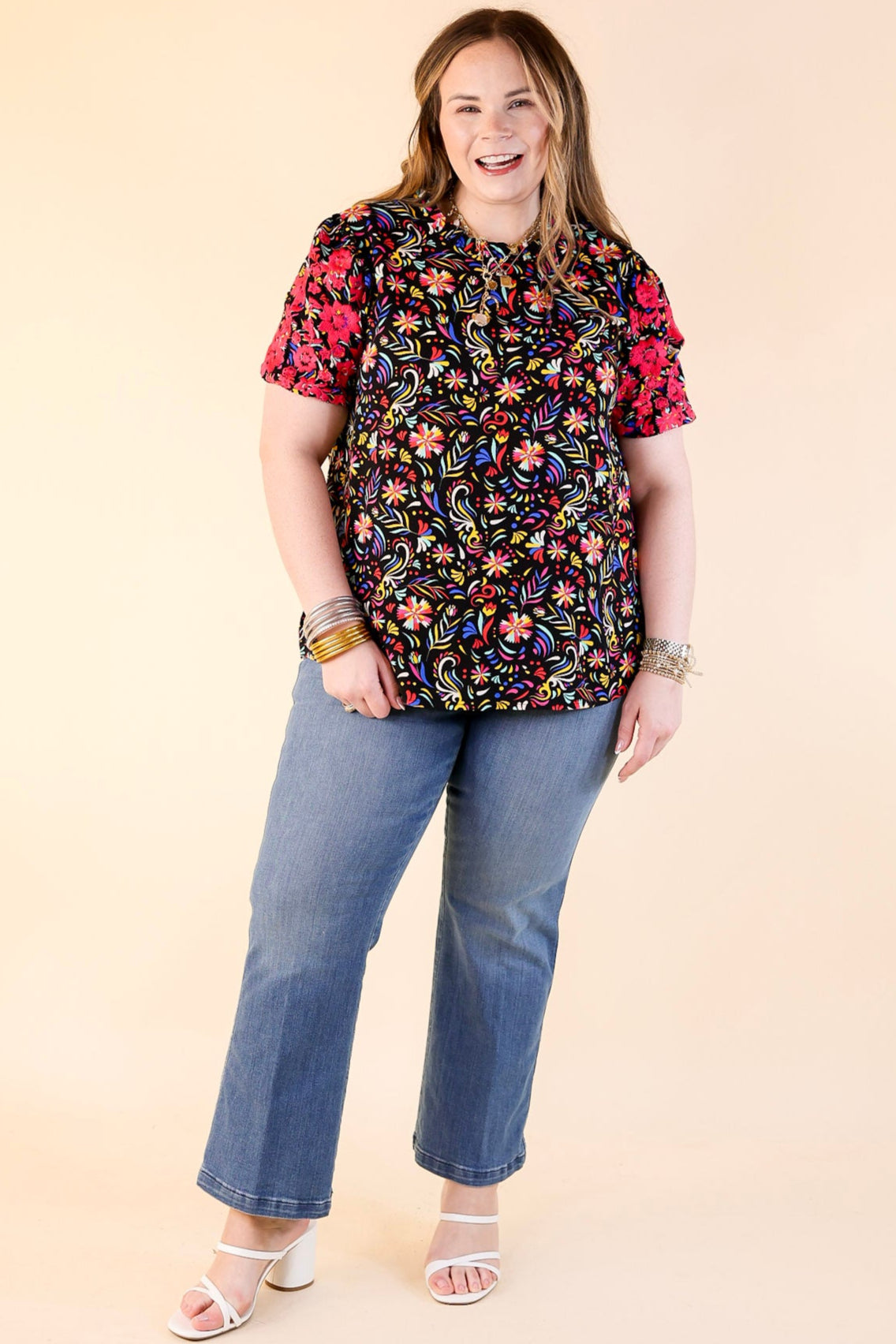 Premium Vivid Vibes Multicolor Patterned Top - Bold & Feminine Style