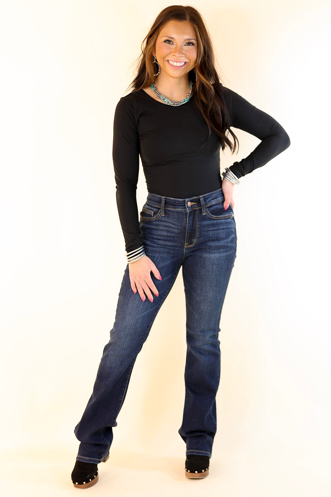 Judy Blue | Premium Bootcut Jeans - Ultimate Dark Wash Staple