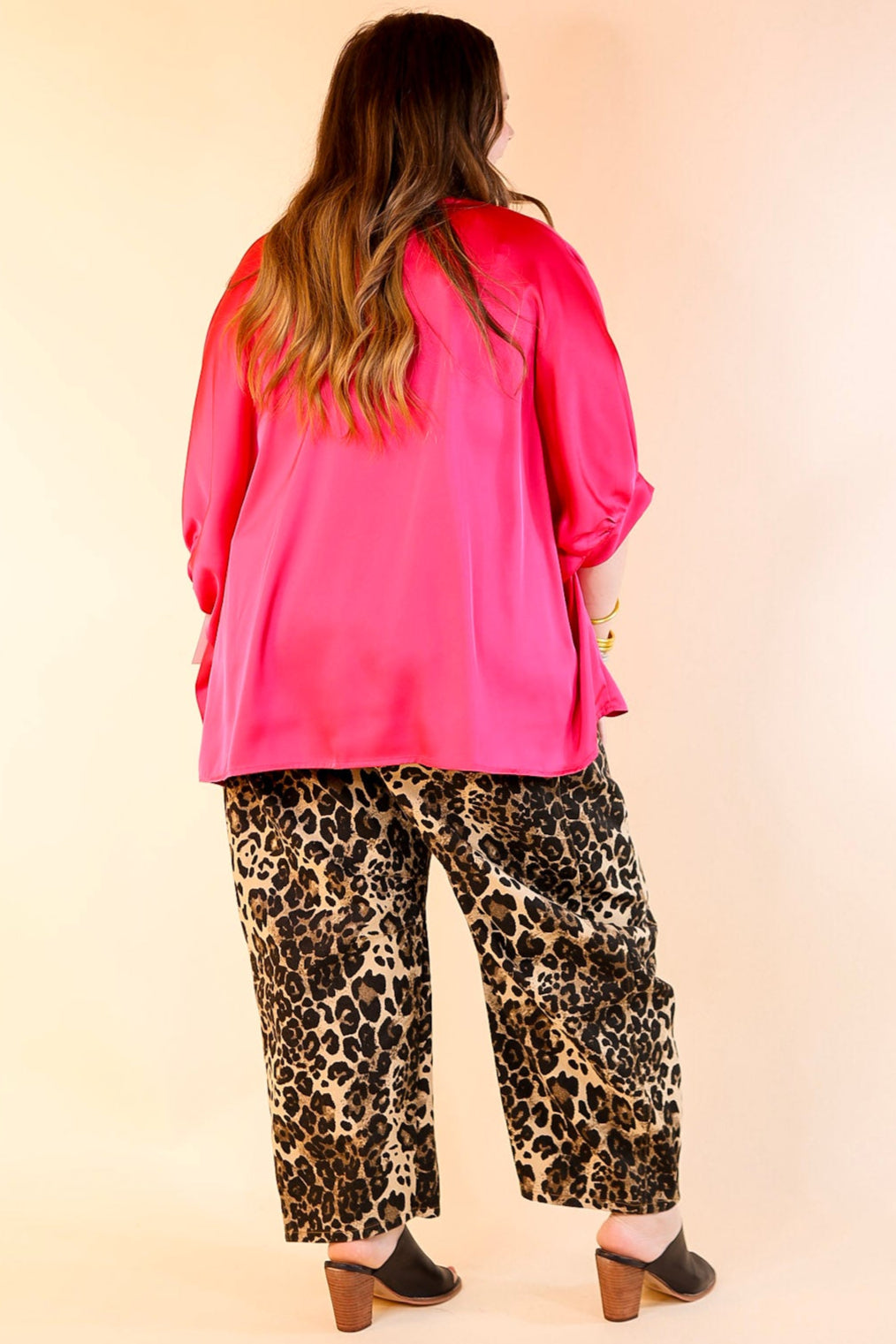 Ultimate Chic Oversized Blouse - Fuchsia Pink