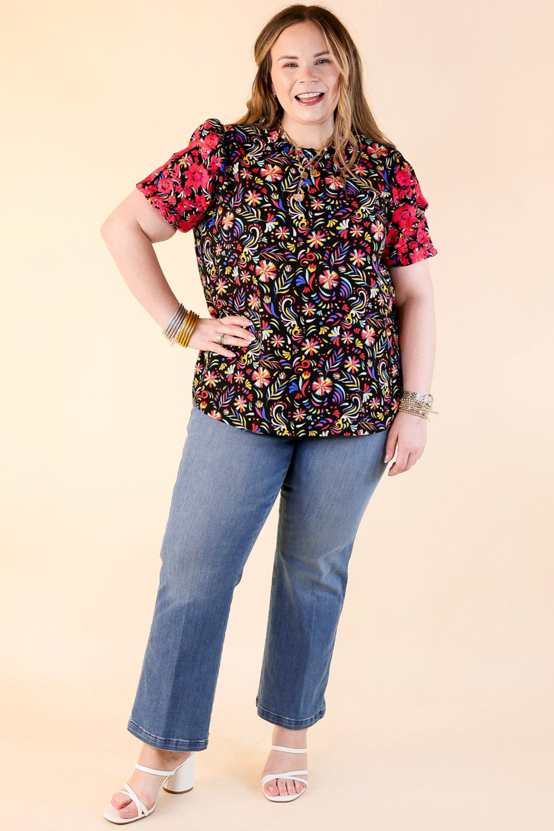 Premium Vivid Vibes Multicolor Patterned Top - Bold & Feminine Style