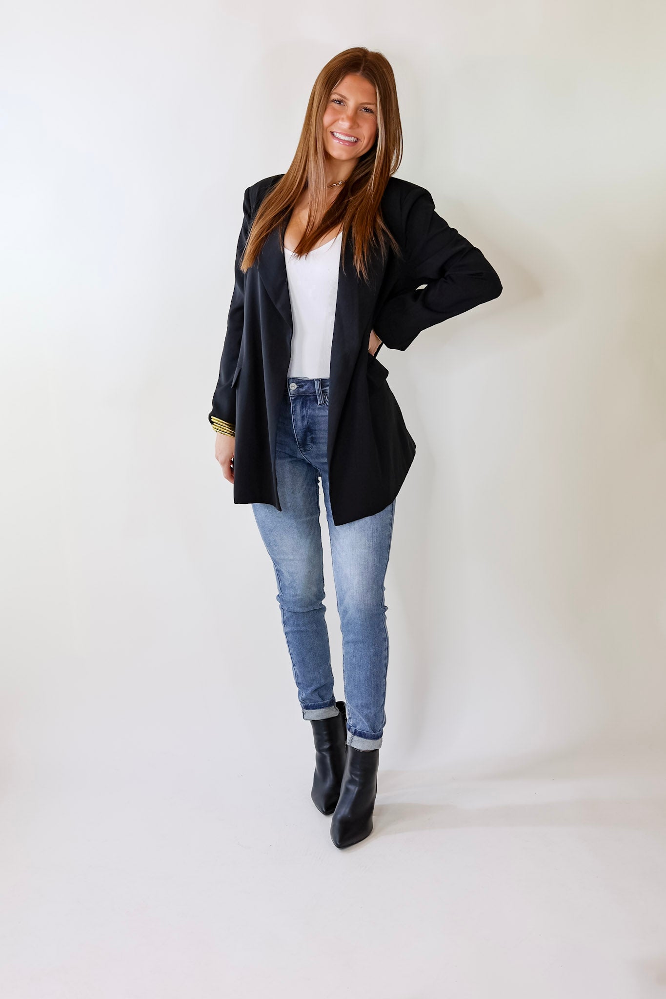 Premium Long Sleeve Blazer - The Ultimate Black Statement Piece
