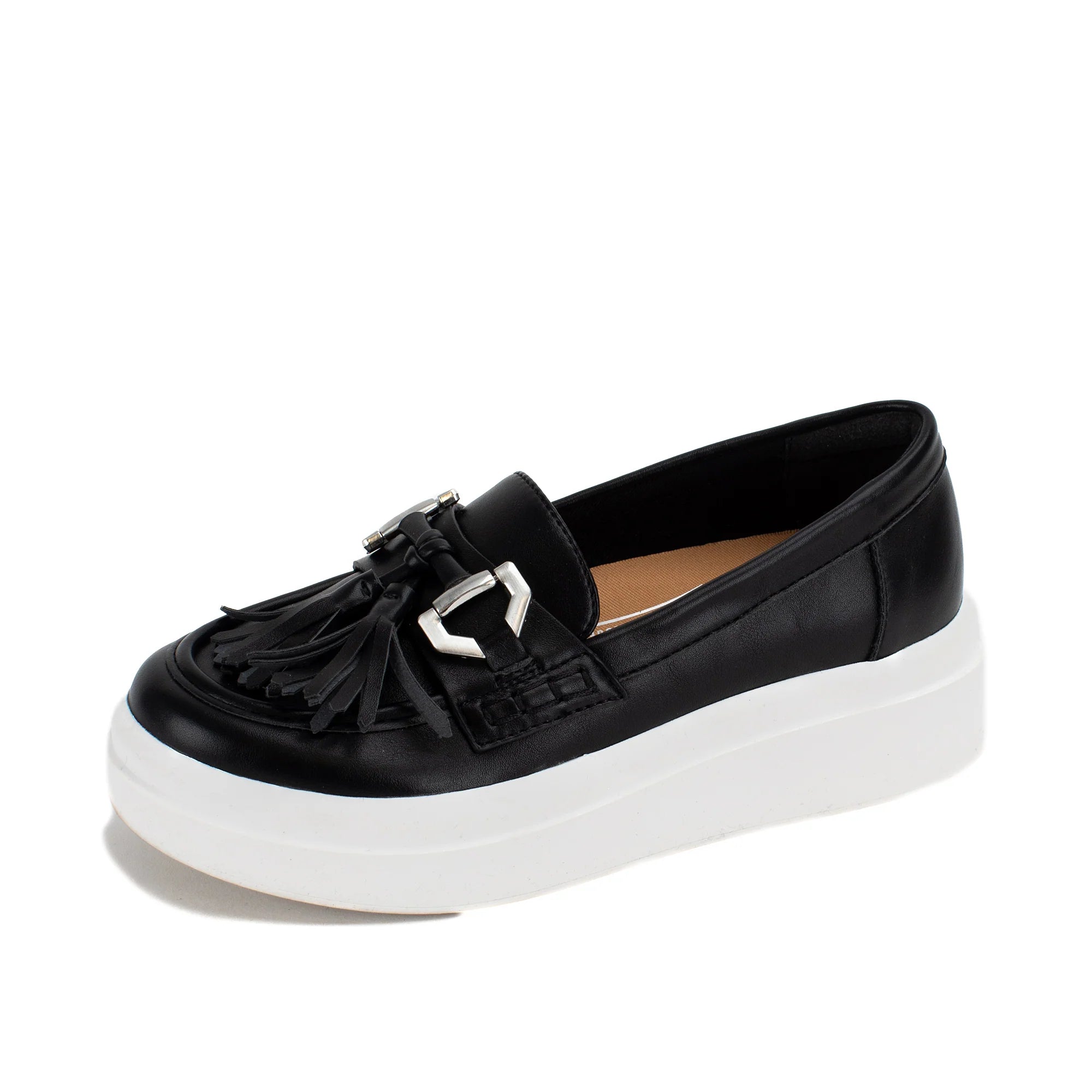 Premium Erina Loafer Sneaker - Sleek Black Design