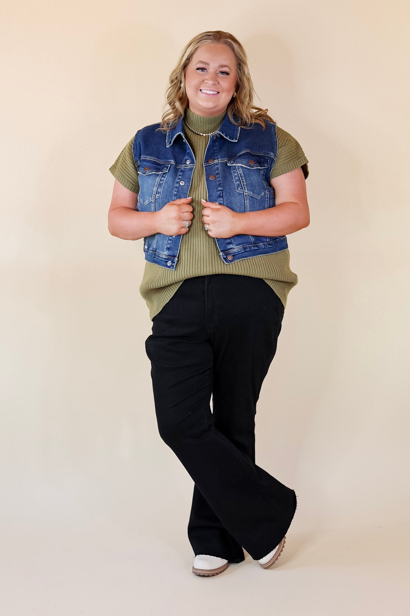 Judy Blue | Premium Denim Button-Up Vest - Medium Wash | Ultimate Style Upgrade