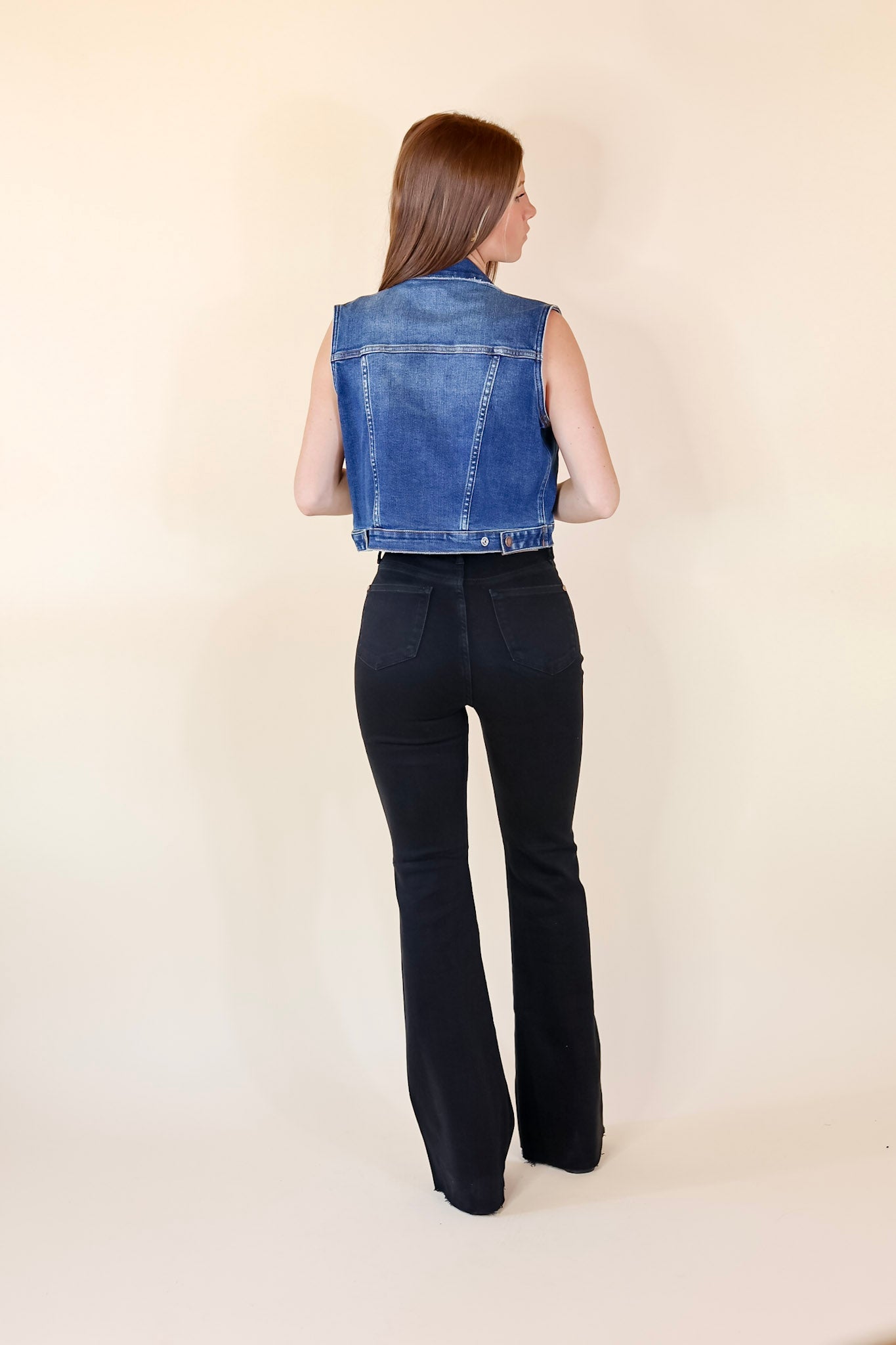 Judy Blue | Premium Denim Button-Up Vest - Medium Wash | Ultimate Style Upgrade